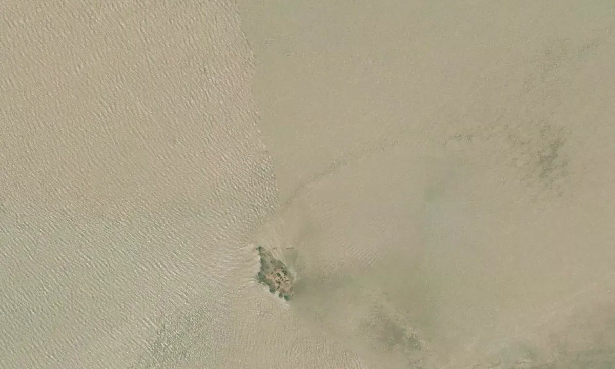 Flyfoto av Kunta Kinteh island / St. James Fort