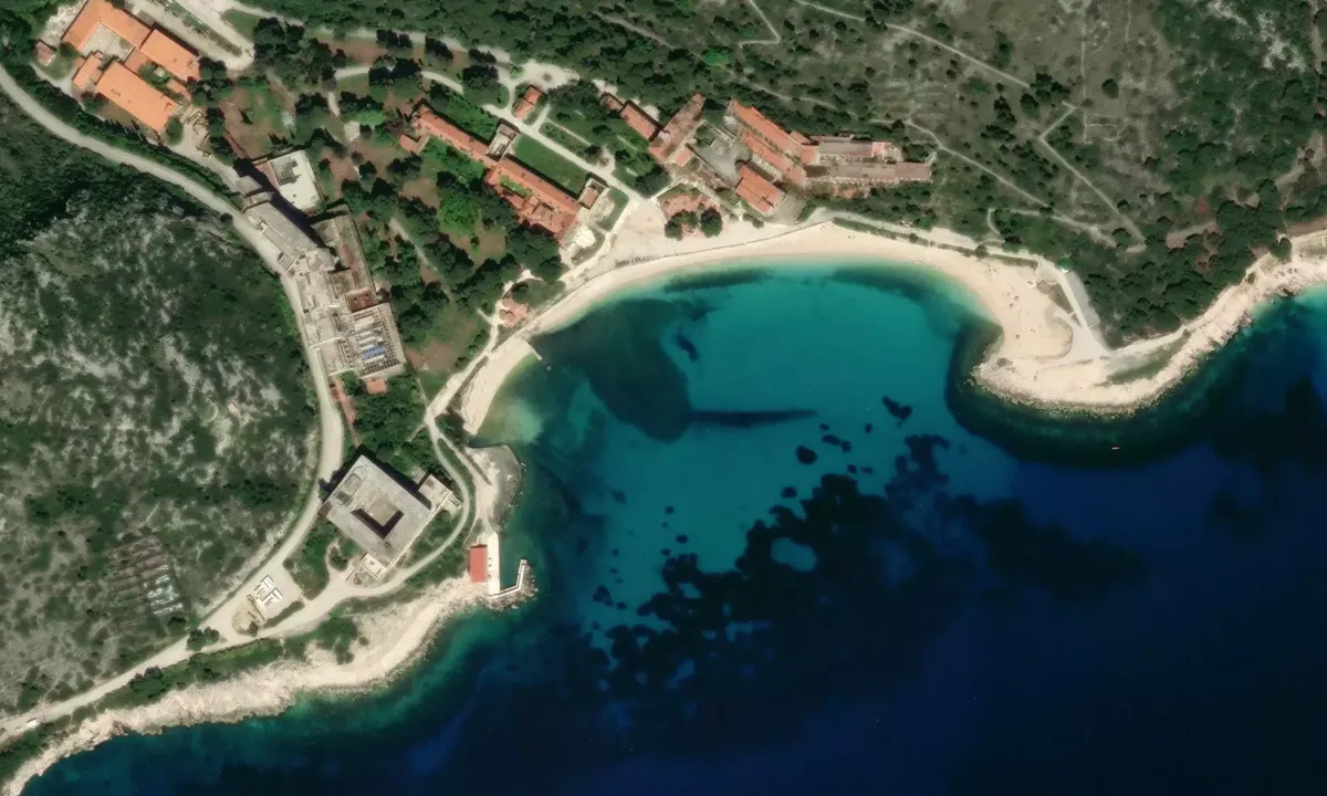 Satelite image of Kupari - Srebreno