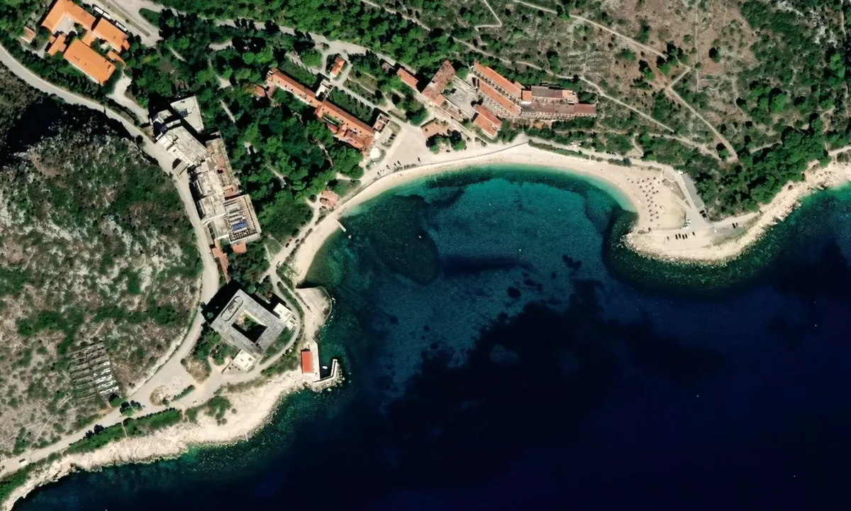 Satelite image of Kupari - Srebreno