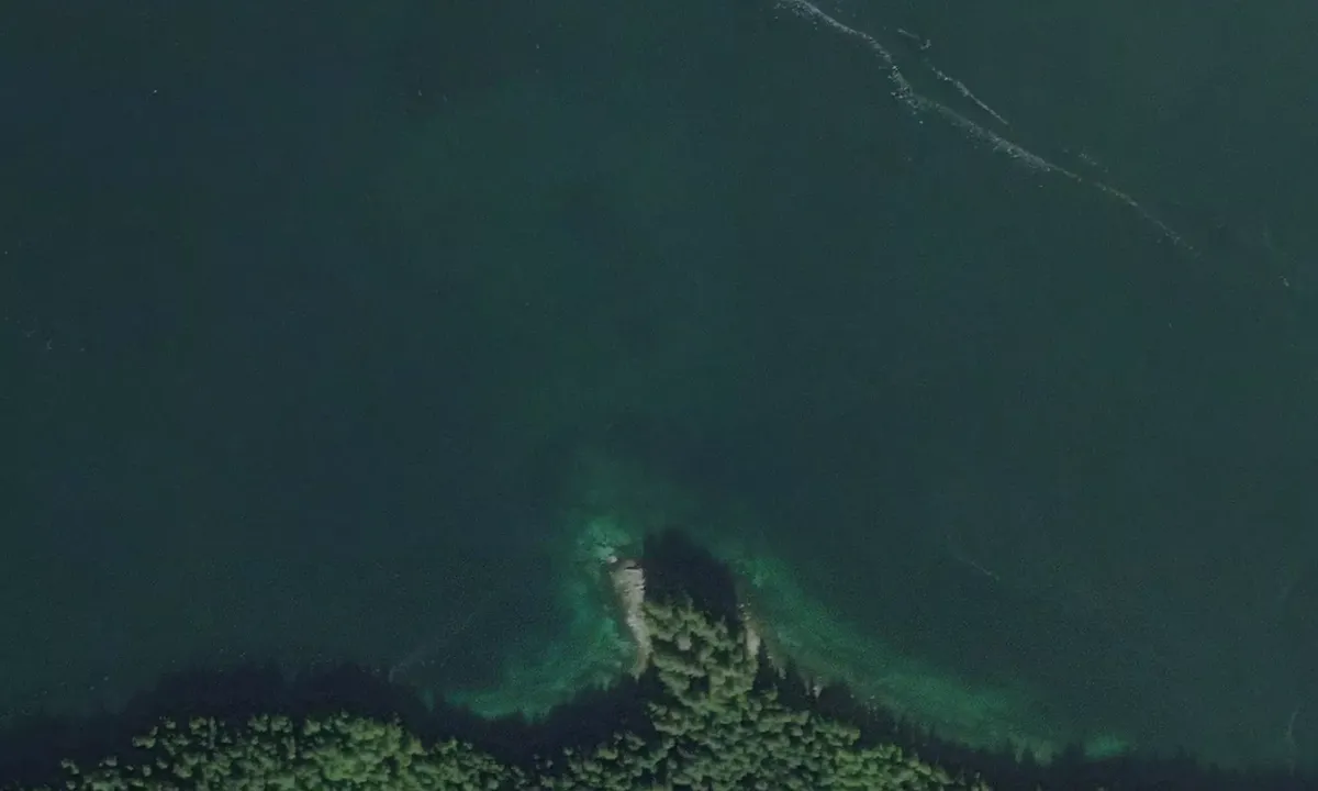 Satelite image of Kutze Inlet Point