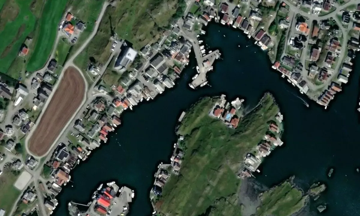 Flyfoto av Kvitsøy friluftsområde