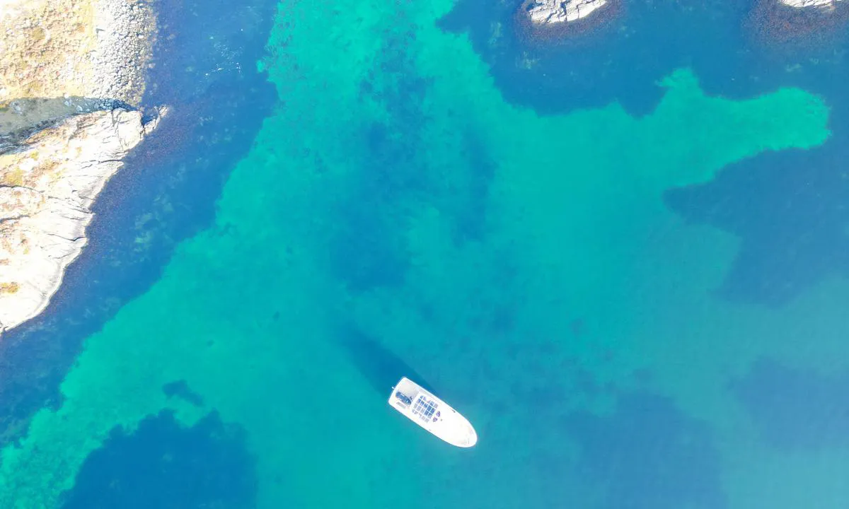 Kvitsøy Hestaskjervika anchorage: Sand seabed