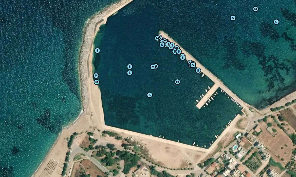 Satelite image of Kyparissia Marina