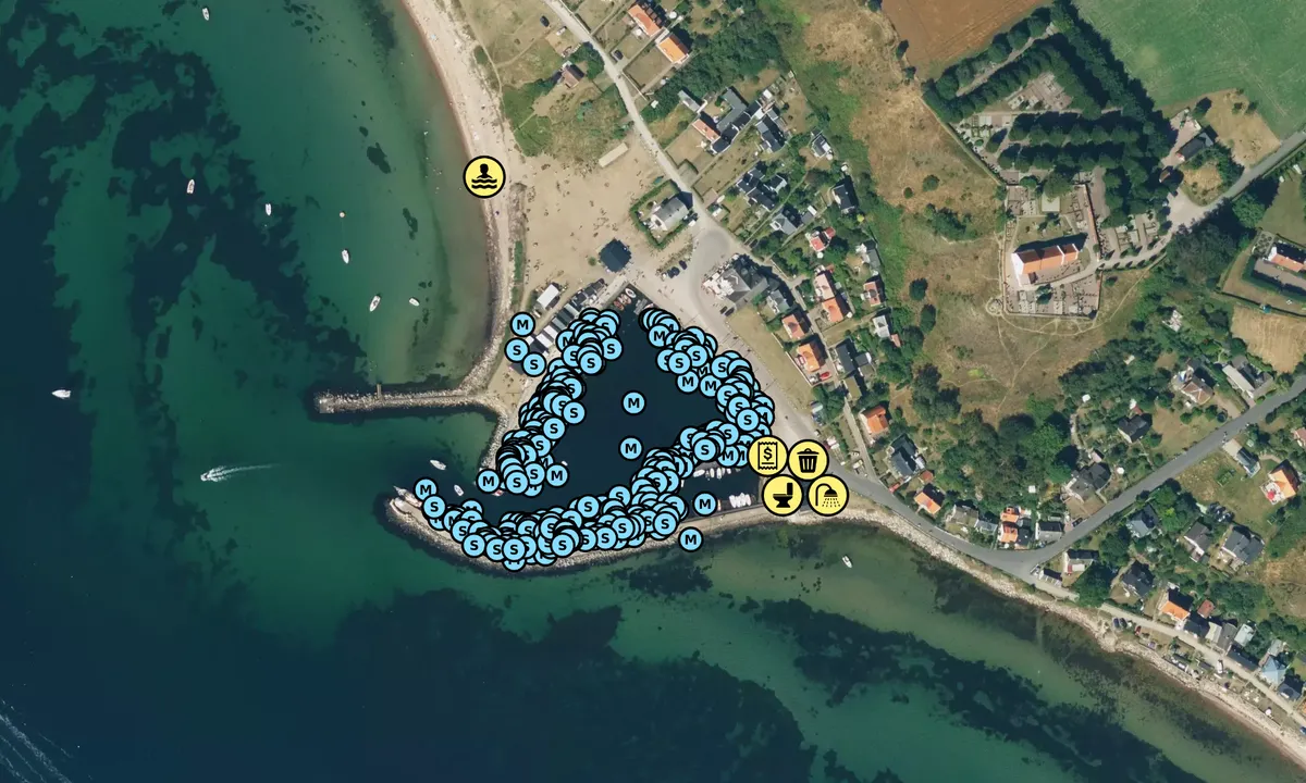 Satelite image of Kyrkbackens Hamn - Ven