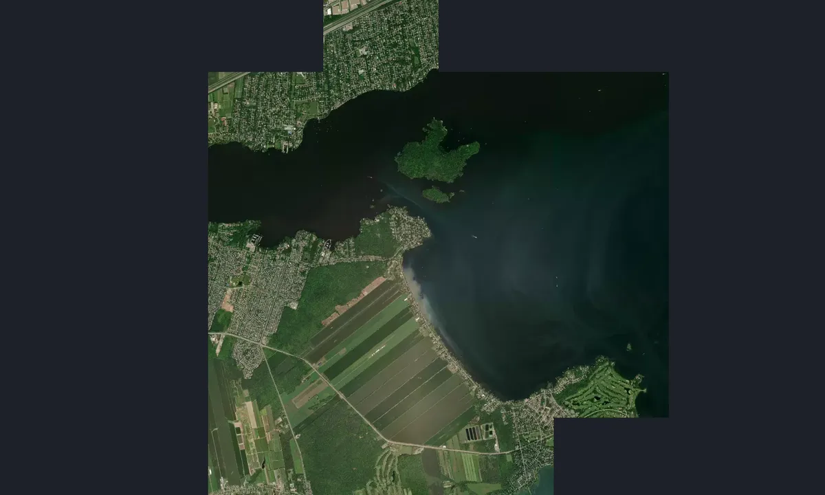 Flyfoto av La Baie Aumais