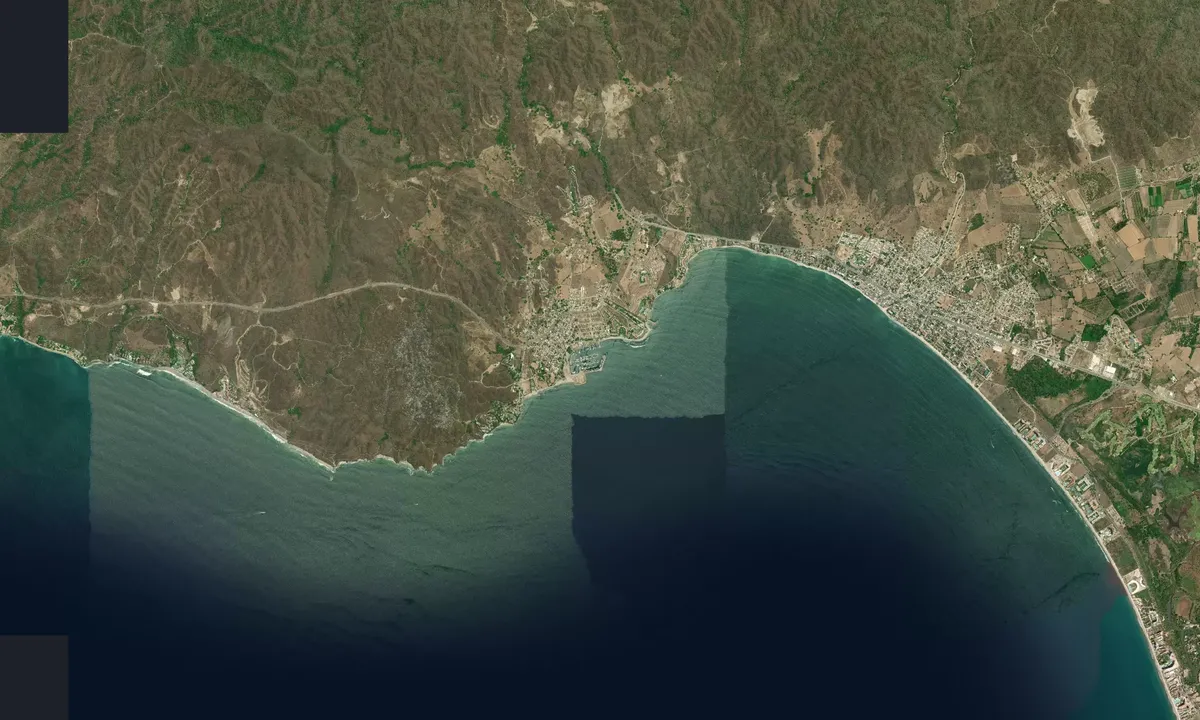 Flyfoto av La Cruz de Huantcaxtle