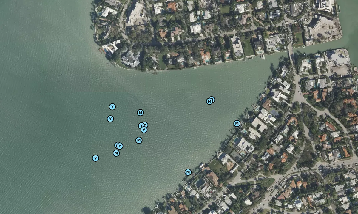 Satelite image of La Gorce Island