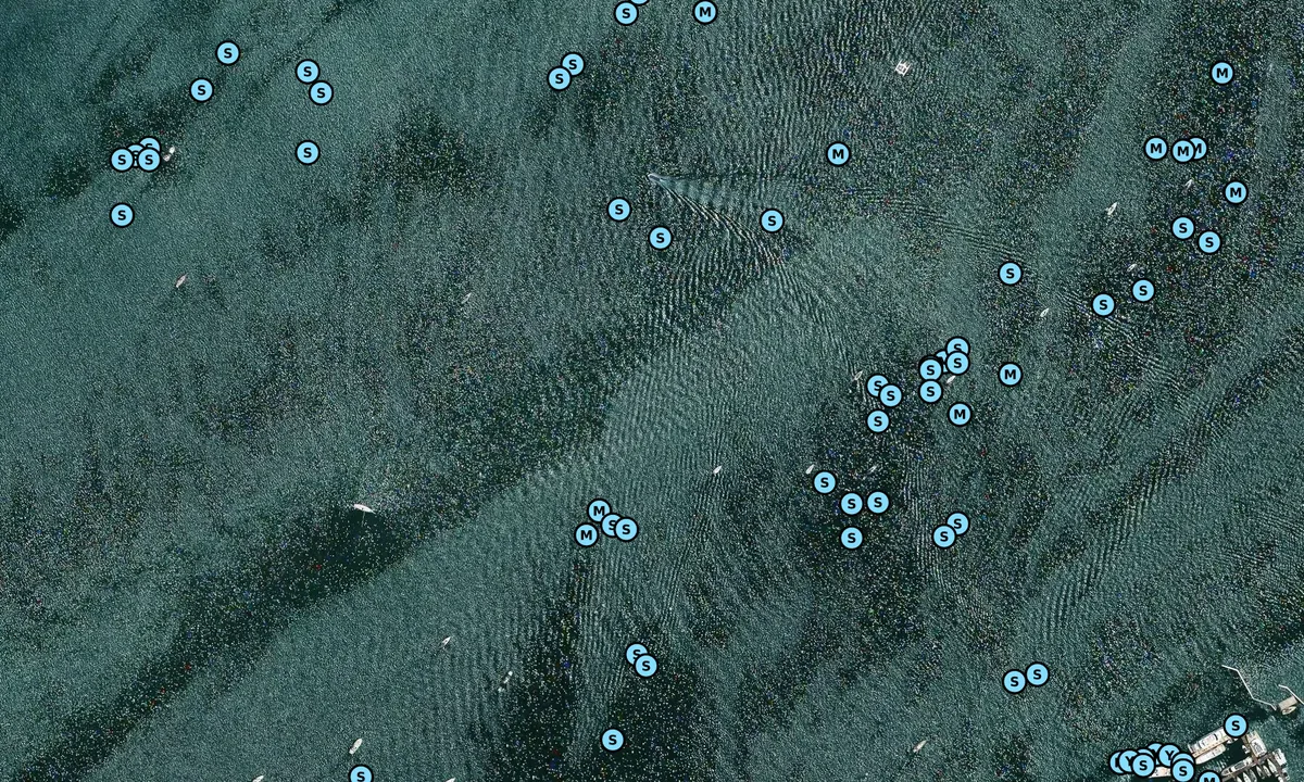 Satelite image of La Paz Harbor