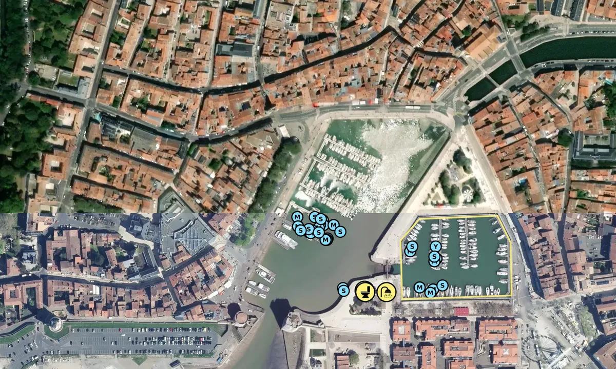 Satelite image of La Rochelle Vieux Port