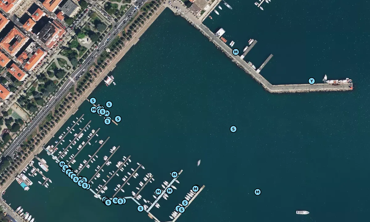 Satelite image of La Spezia Anchorage