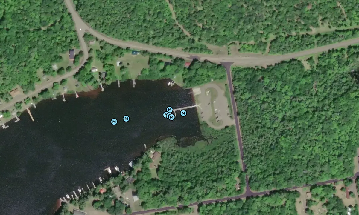 Satelite image of Lac LaBelle State Dock