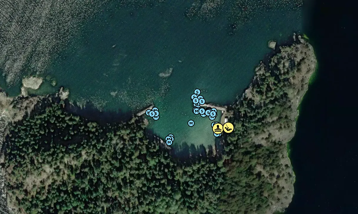 Satelite image of Lacka - Muskö