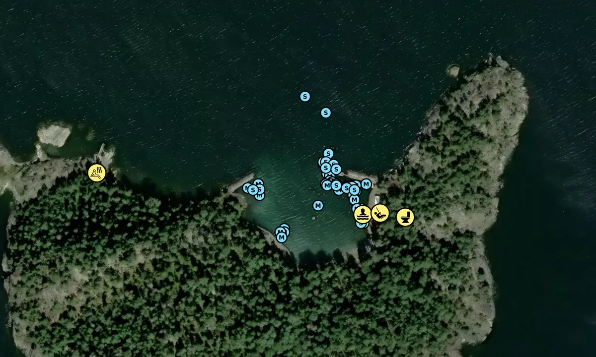 Satelite image of Lacka - Muskö