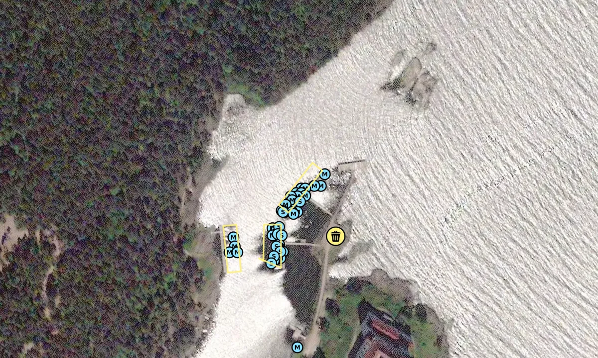 Satelite image of Läckö