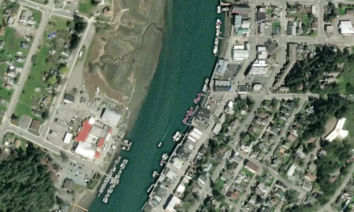 Flyfoto av LaConner (Public Docks)