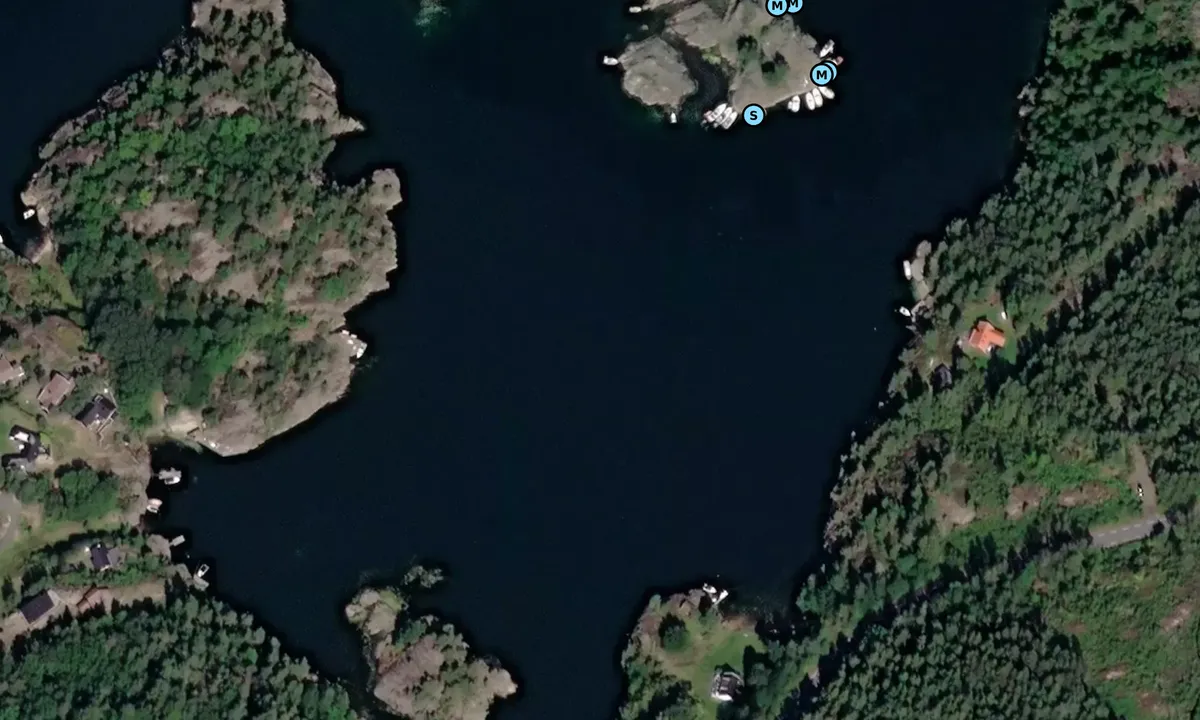 Satelite image of Låddalsfjorden - Flosta