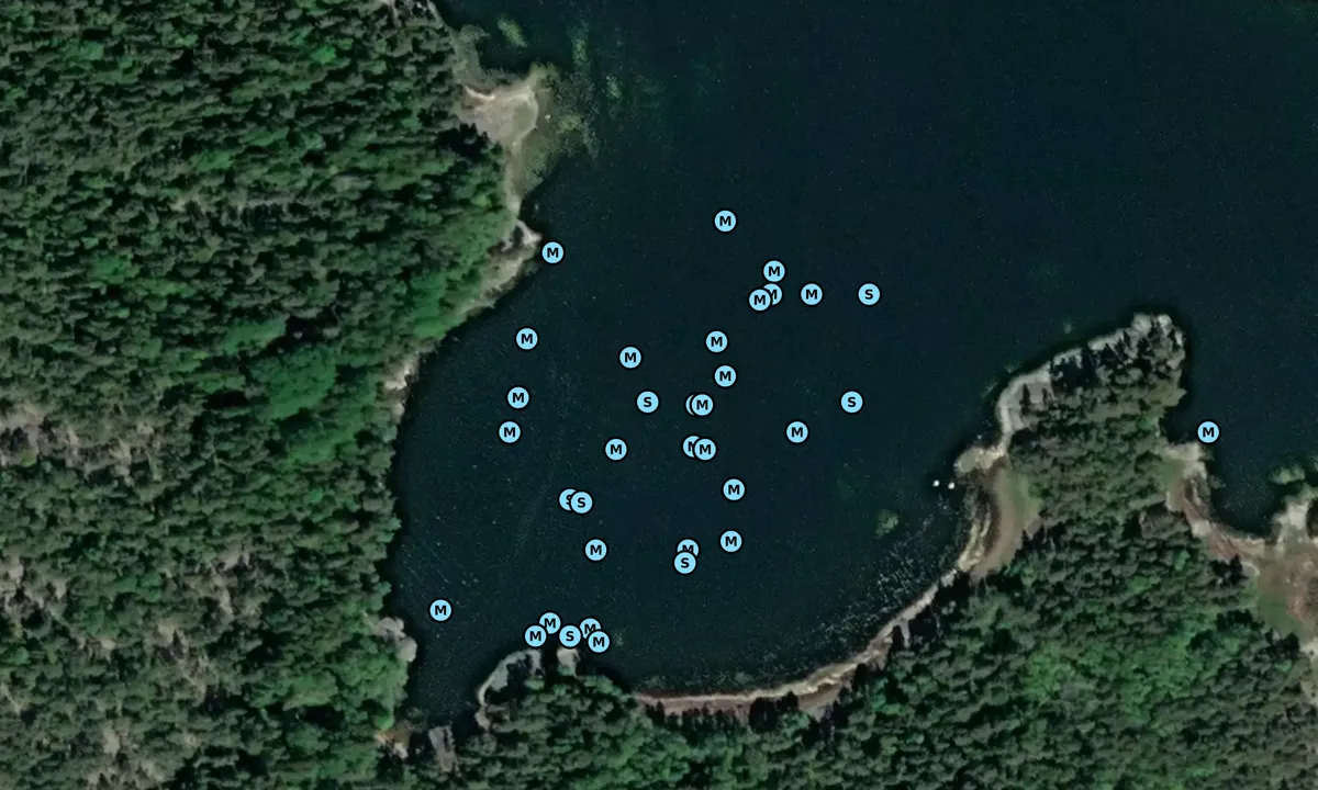 Satelite image of Lådnafladen - Horsslangen