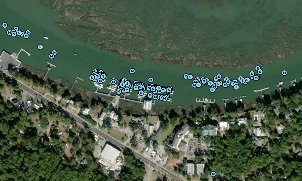 Satelite image of Lady's Island Marina - Beaufort