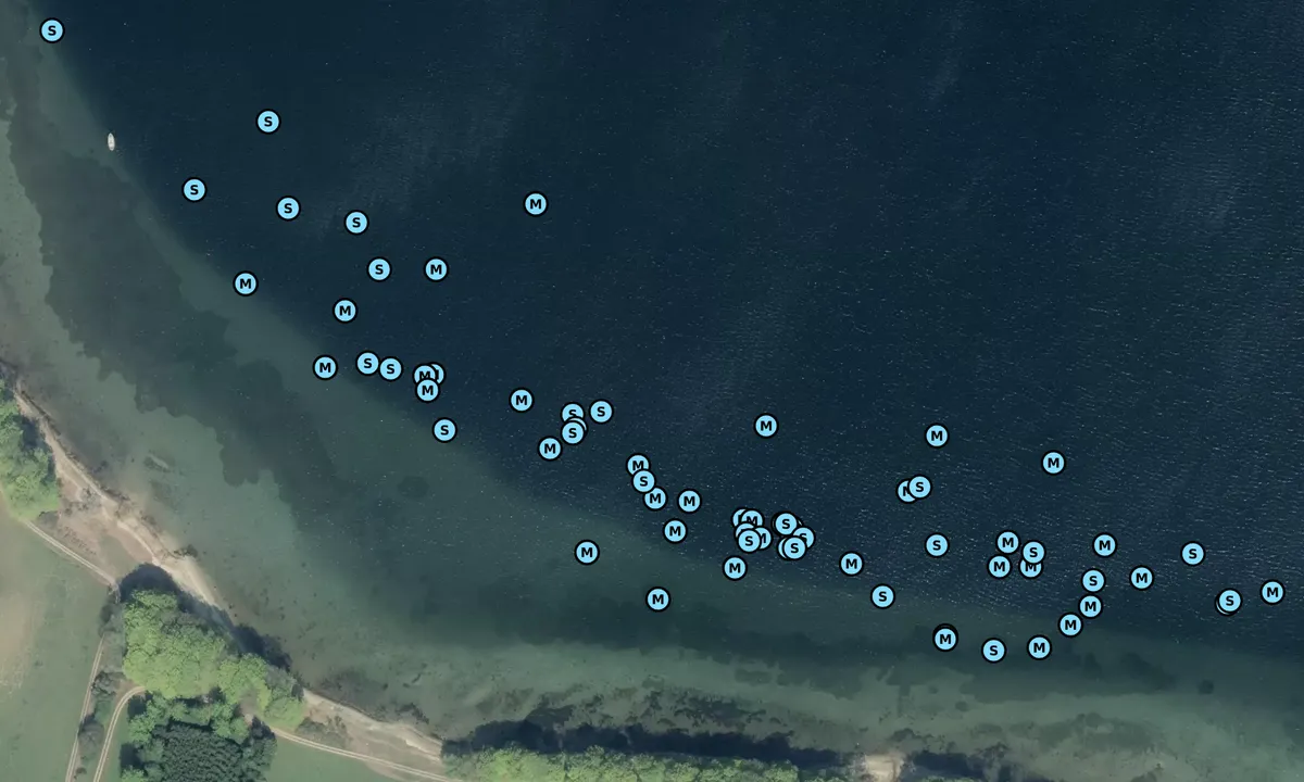Satelite image of Lænke vig bouy