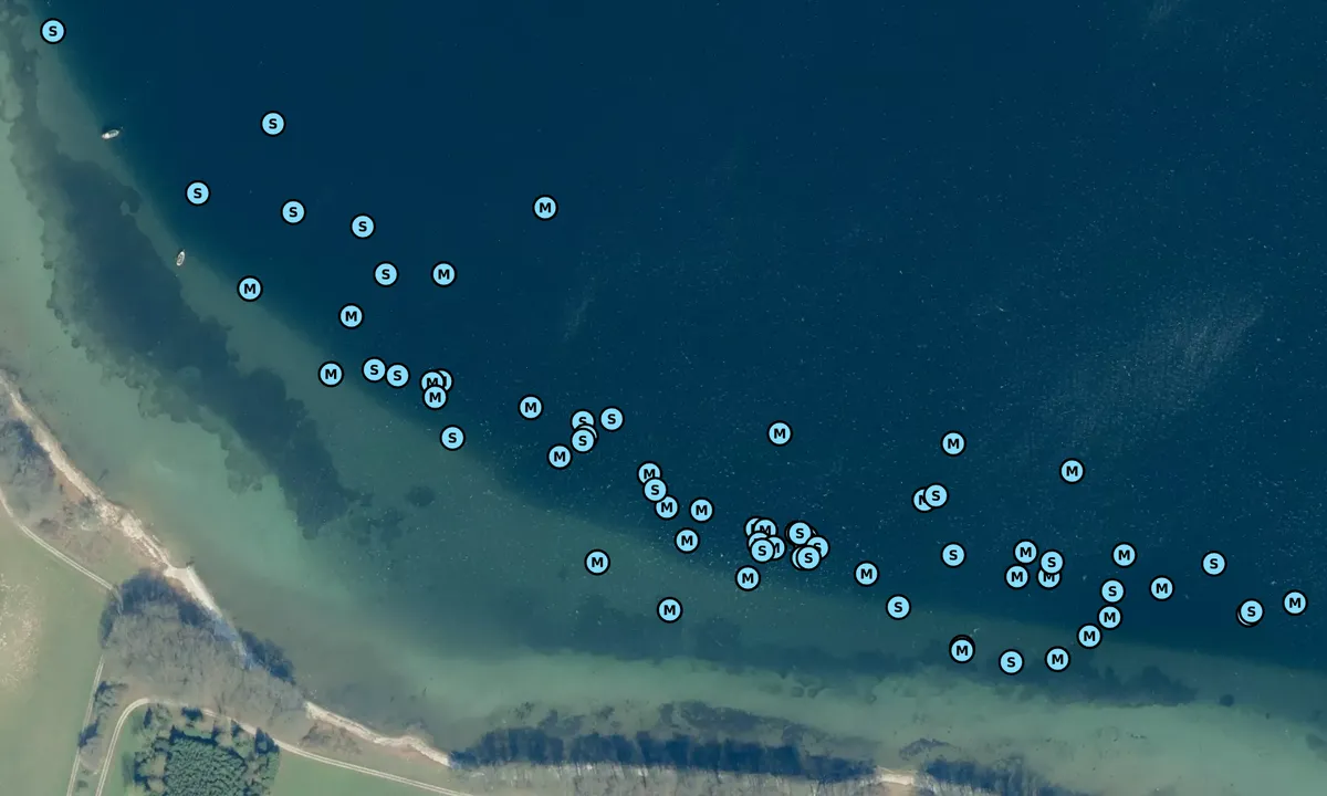 Satelite image of Lænke vig bouy