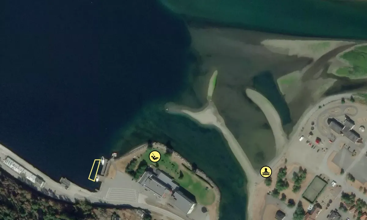 Satelite image of Lærdal Båthavn