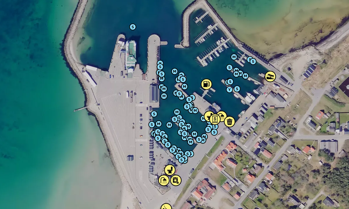 Satelite image of Læsø - Vesterø Havn