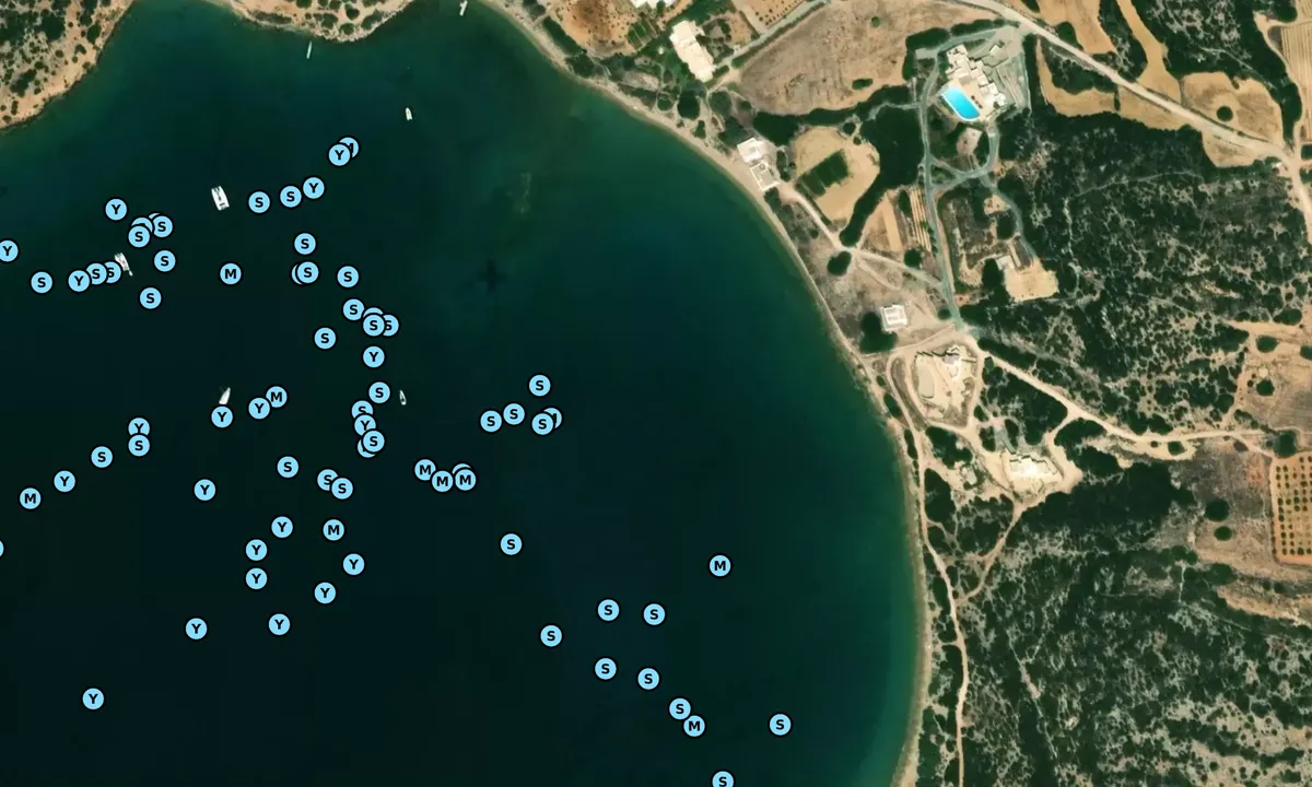 Satelite image of Lageri Beach