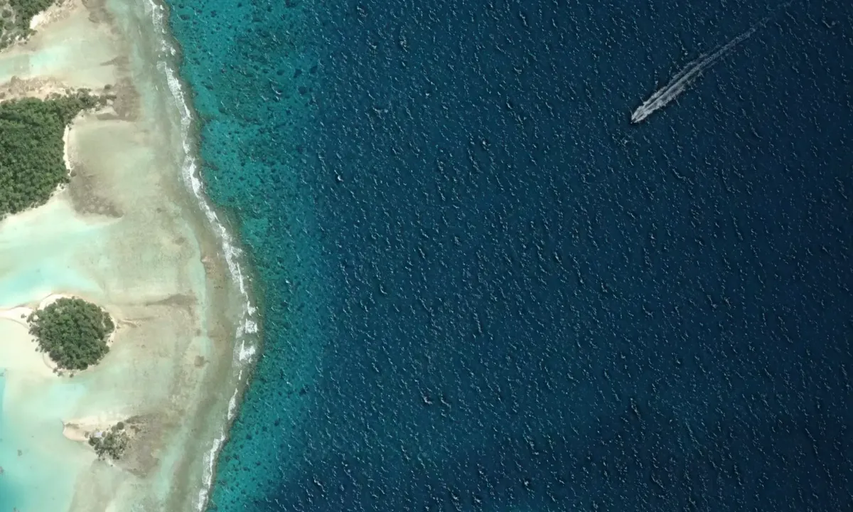 Satelite image of Lagon Bleu