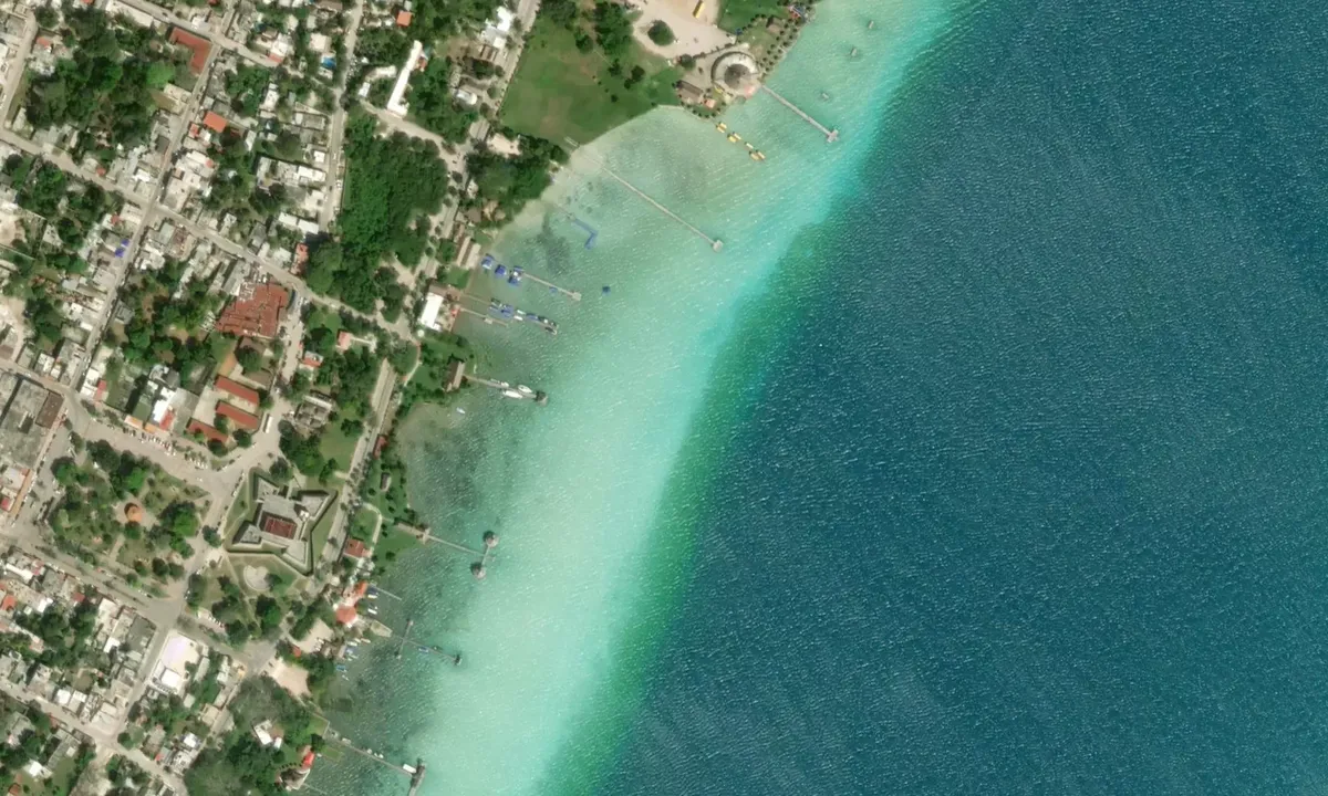 Satelite image of Laguna de Los 7 Colores