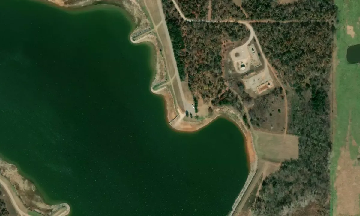 Satelite image of Lake Louis Burtschi Public Fishing Area