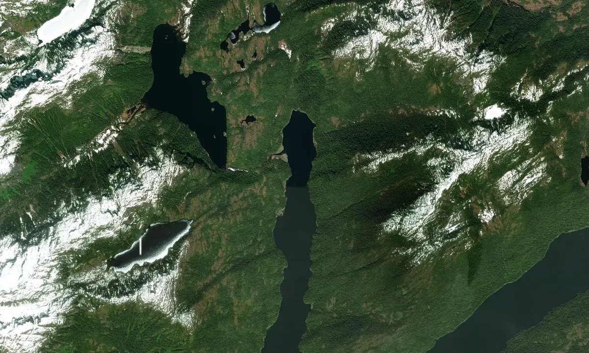 Flyfoto av Lake Shelokum