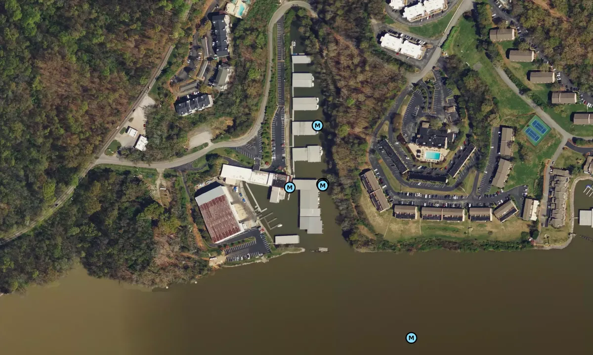 Satelite image of Lakeshore Marina - Chattanooga