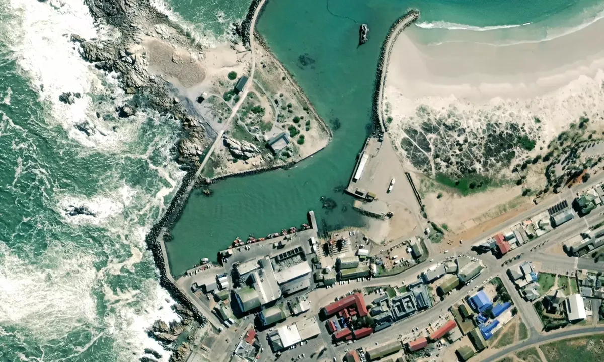 Satelite image of Lamberts Bay