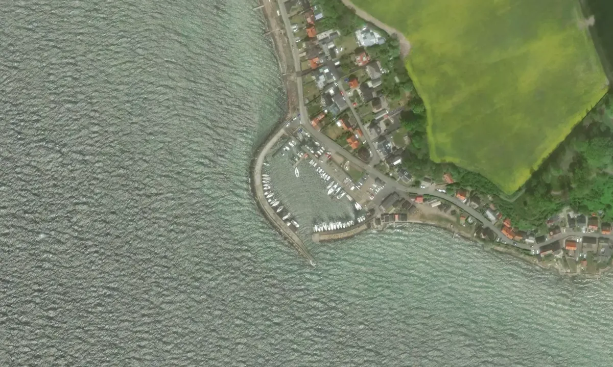 Flyfoto av Landskrona- Ålabodarna