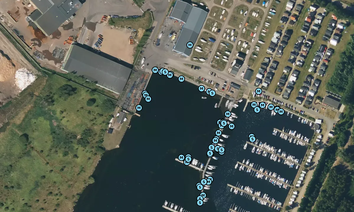 Satelite image of Landskrona - Lundåkrahamnen