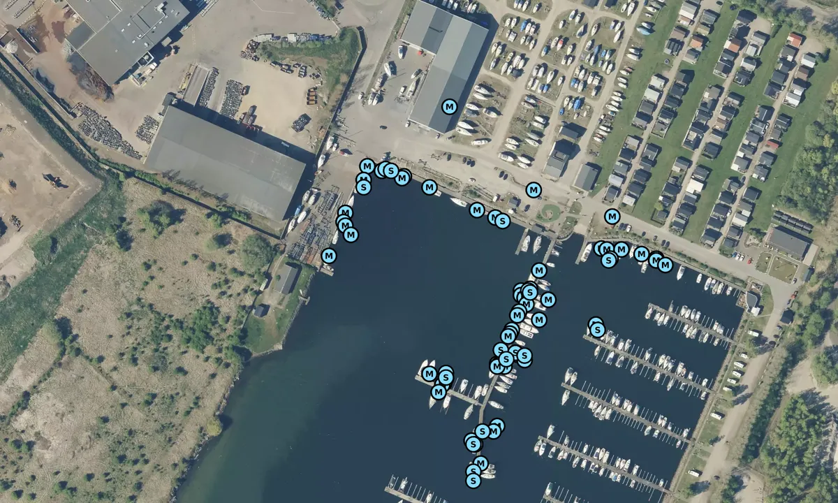 Satelite image of Landskrona - Lundåkrahamnen