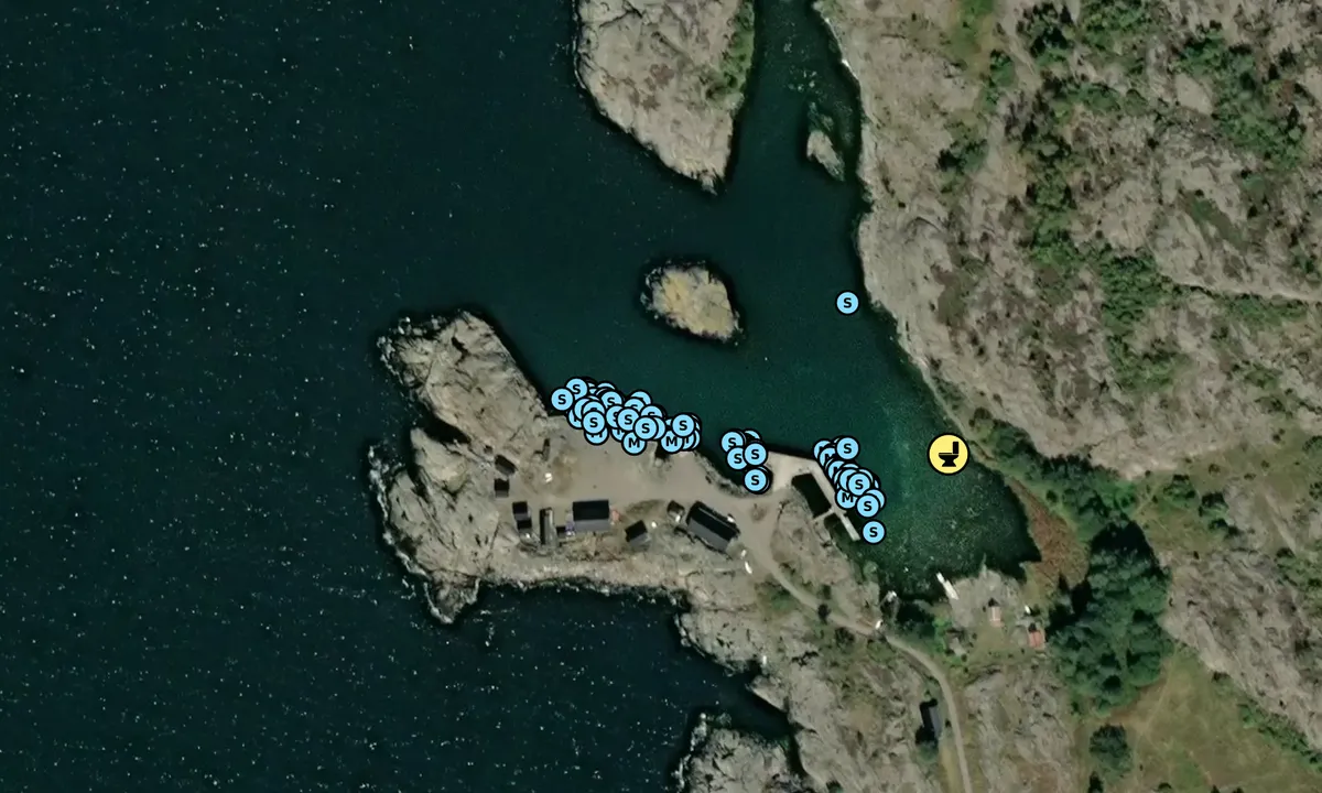 Satelite image of Landsort - Norrhamnen