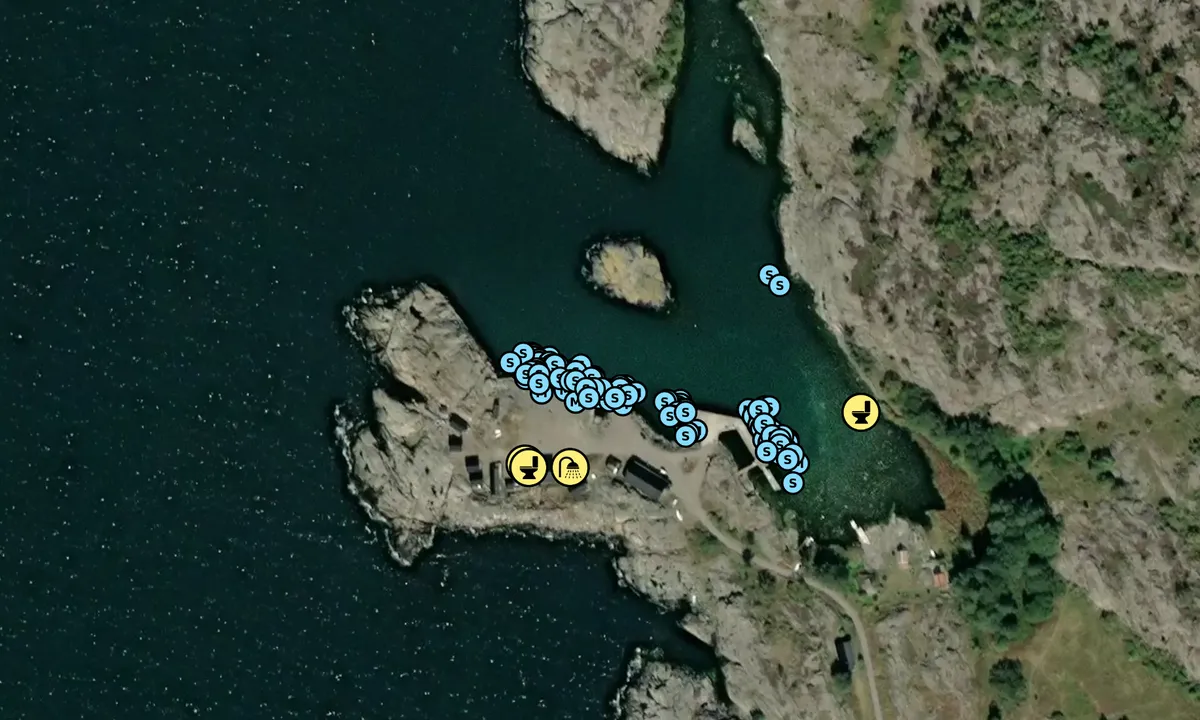 Satelite image of Landsort - Norrhamnen