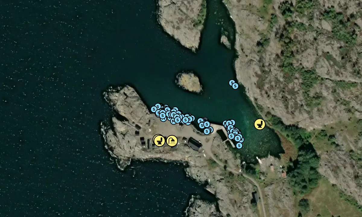 Satelite image of Landsort - Norrhamnen