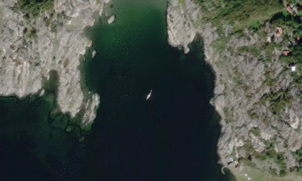 Flyfoto av Långegärdesholmen
