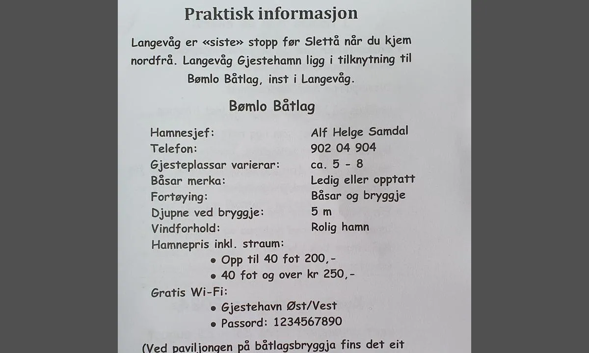 Langevåg Gjestehavn