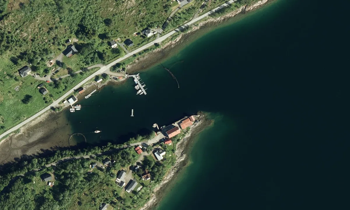 Flyfoto av Langhamna