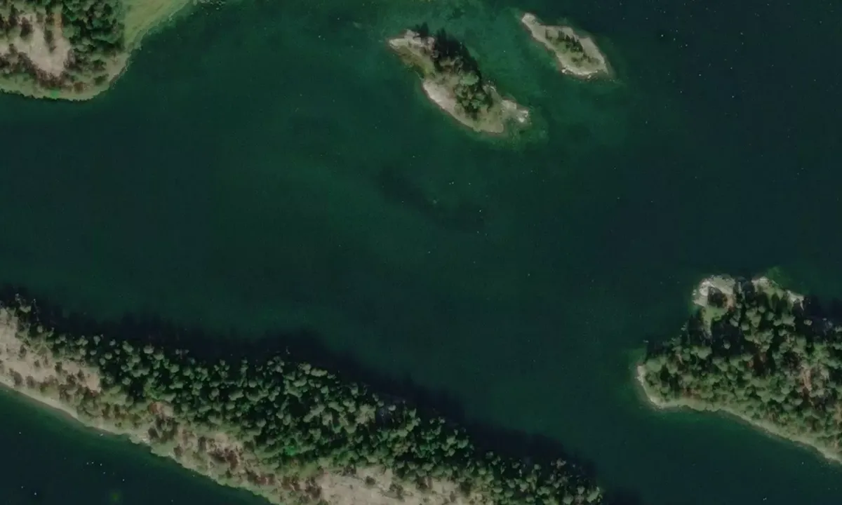 Satelite image of Långholmen - Gusum