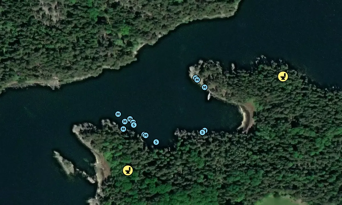Satelite image of Långkoxviken
