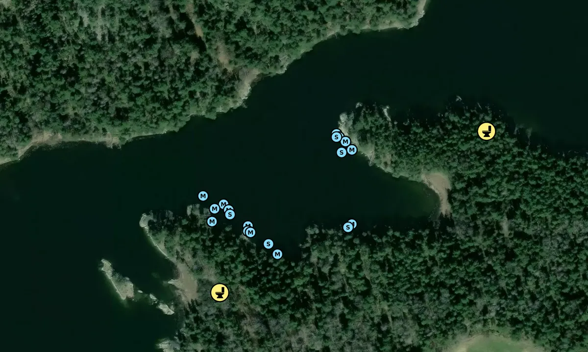 Satelite image of Långkoxviken