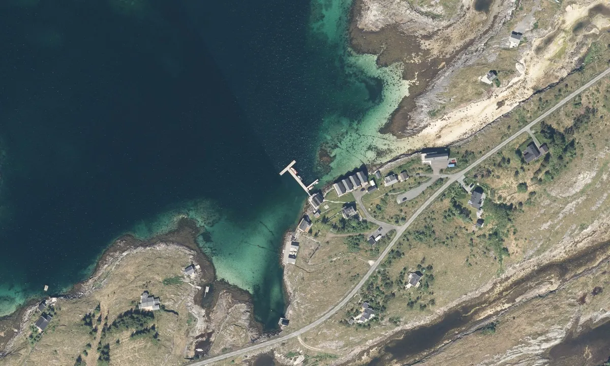 Flyfoto av Langneset