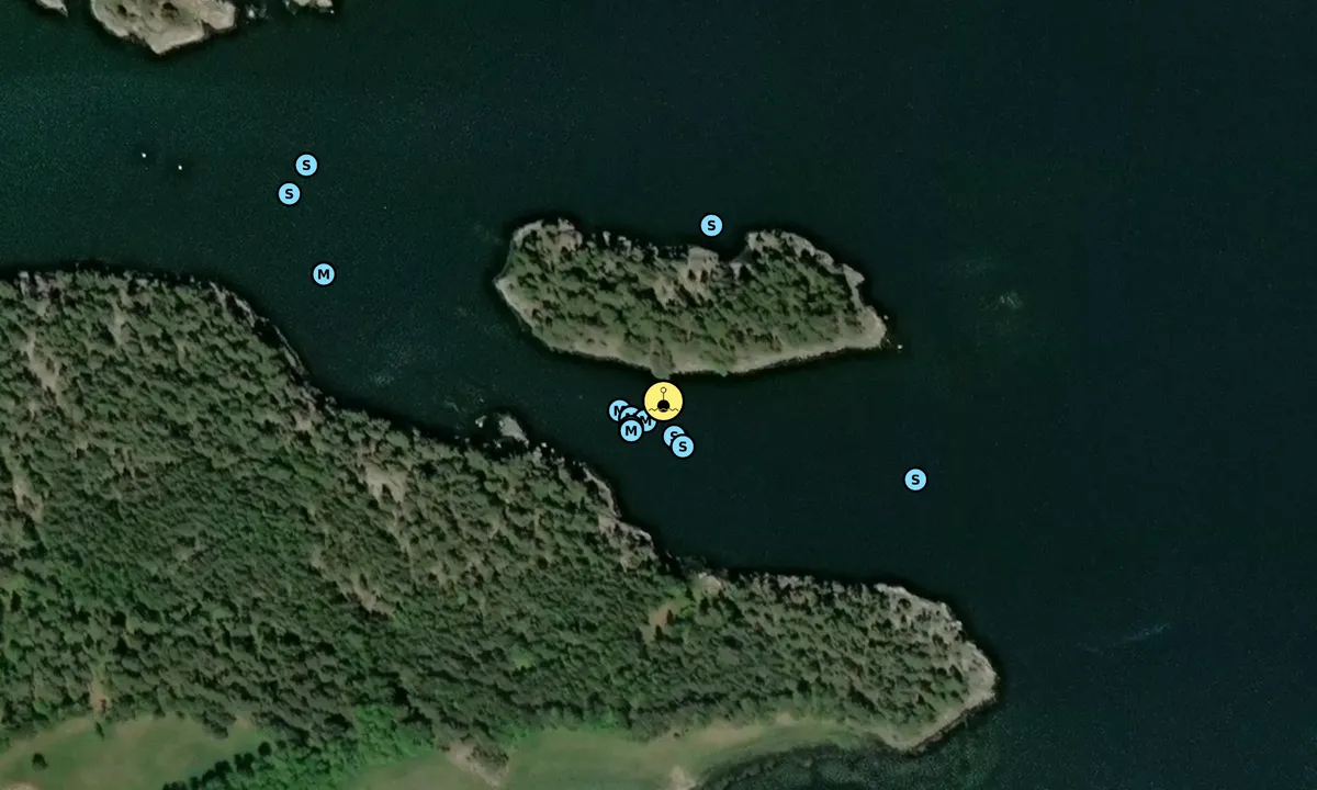 Satelite image of Langö - SXK Sörmland bouy