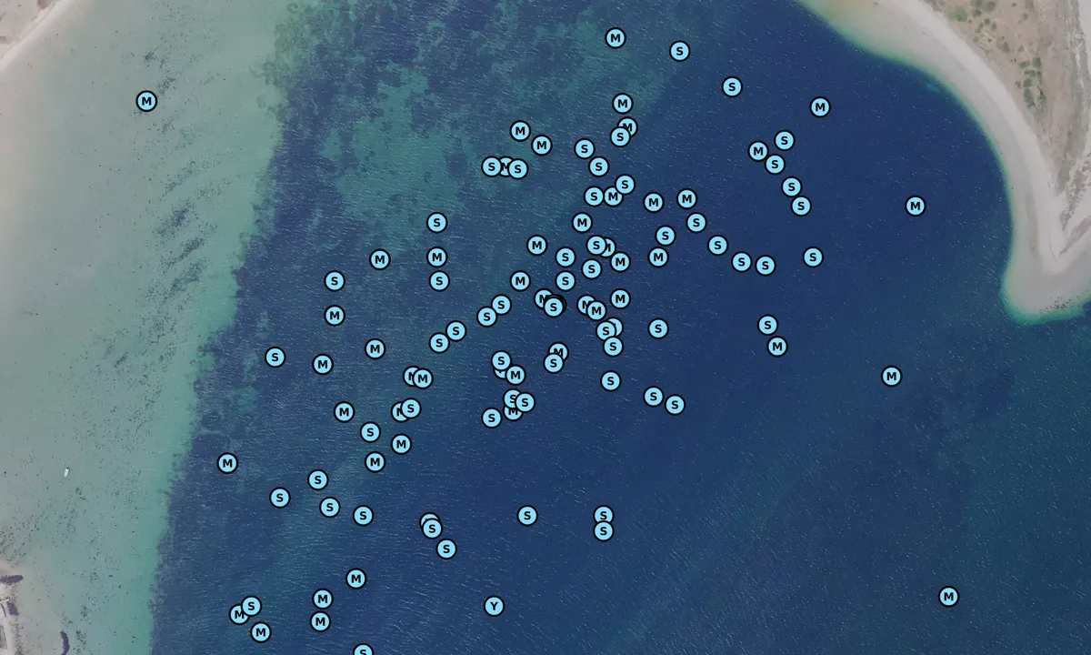 Satelite image of Langør/Stavn Fjord