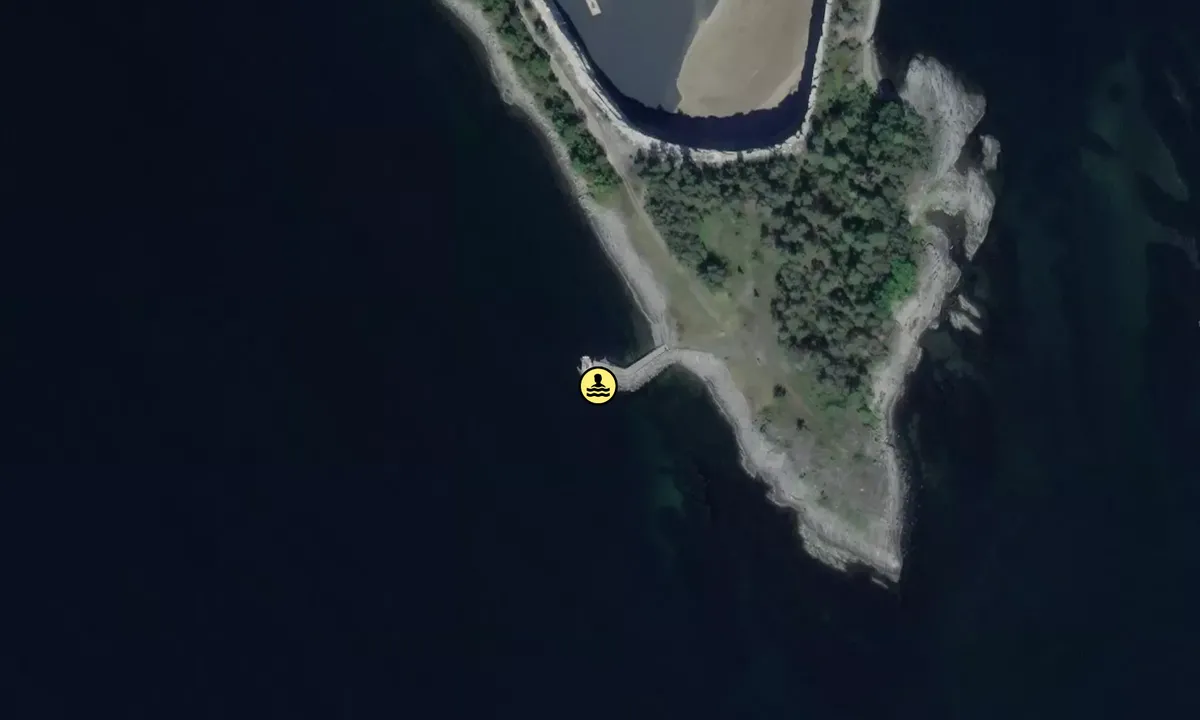 Satelite image of Langøya sør/vest