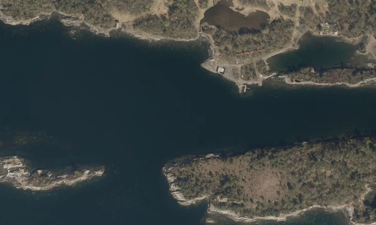 Flyfoto av Langøya - Taftasundet